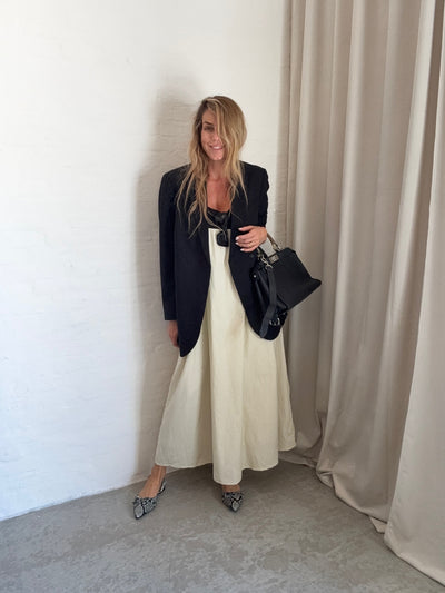 Sassy Copenhagen - Dress - Cream/Black - My (PREORDER)