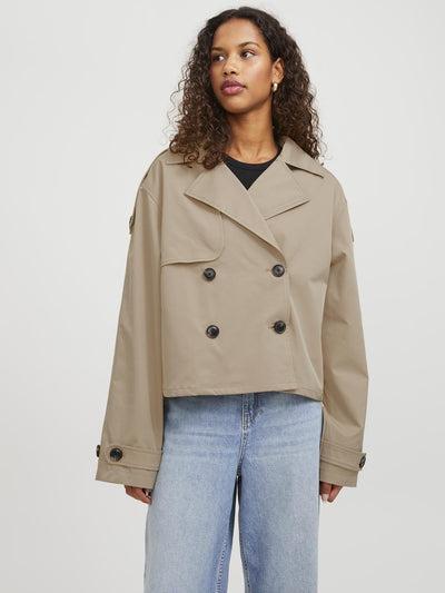 JJXX - Trenchcoat - Kort Beige - Carlie