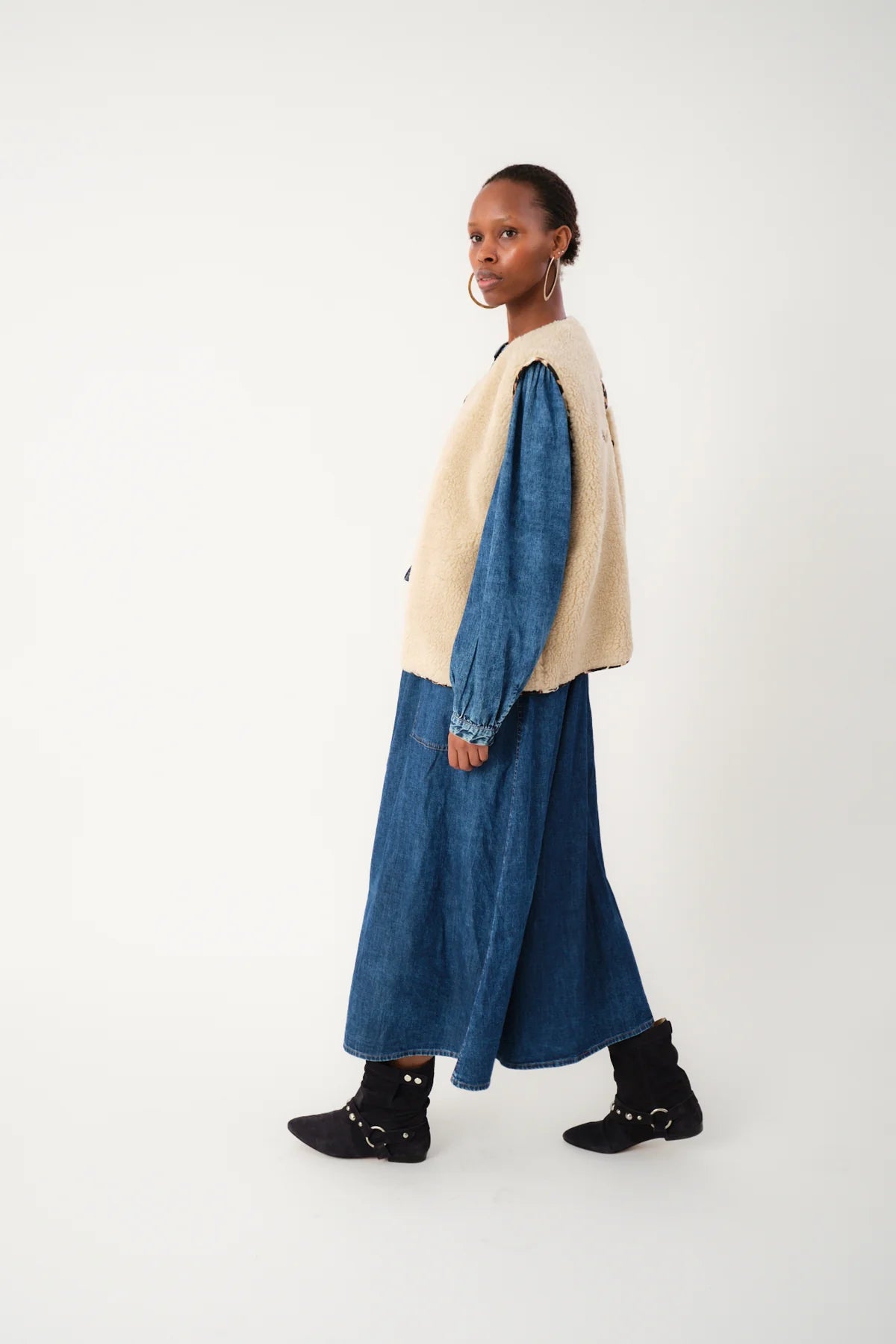Lollys Laundry - Vest - Beige - Jace