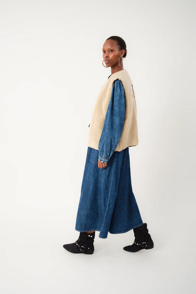 Lollys Laundry - Vest - Beige - Jace