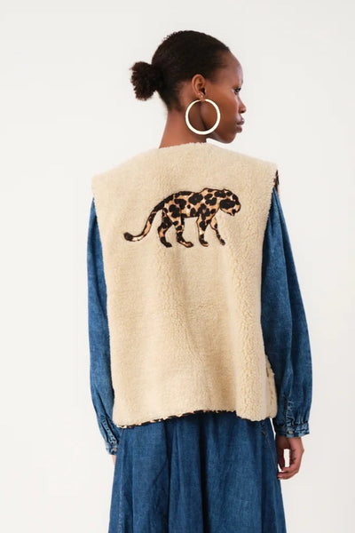 Lollys Laundry - Vest - Beige - Jace