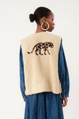 Lollys Laundry - Vest - Beige - Jace