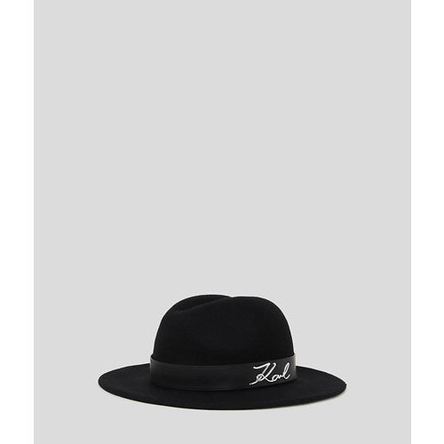 Karl Lagerfeld - Hat - Sort - Signature fedora