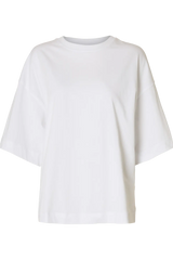 Selected Femme - T-shirt - Oversized Hvid - Colwoman