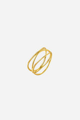 Andcopenhagen - Ring - 18 karat guldbelagt 925 sterlingsølv - Lea