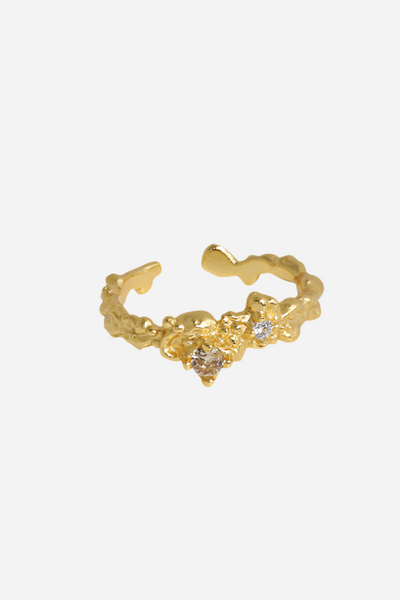 Andcopenhagen - Ring - 18 karat guldbelagt sterlingsølv - Amelie