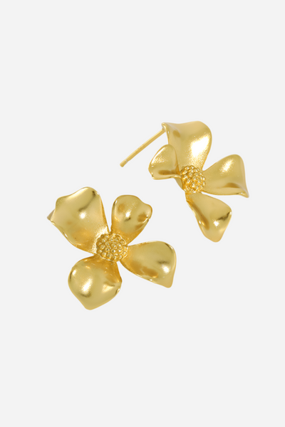 Andcopenhagen - Earrings - 18 carat gold plated 925 sterling silver - Anemone