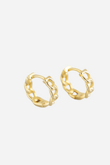Andcopenhagen Jewelry - Hoop earrings - 18 carat Gold plated 925 sterling silver - Bine