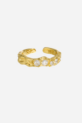 Andcopenhagen - Ring - 18 karat guldbelagt 925 sterlingsølv - Aurora zirkonia