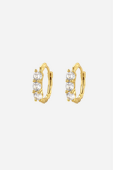 Andcopenhagen - Earrings hoops - 18 carat gold plated 925 sterling silver - Melina