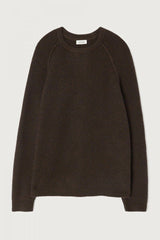 American Vintage - Striktrøje - Choco Chine - Ypawood