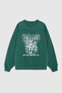 Miles Leo Muse sweatshirt fra Anine Bing er en cool og afslappet sweatshirt i en dyb mørkegrøn nuance