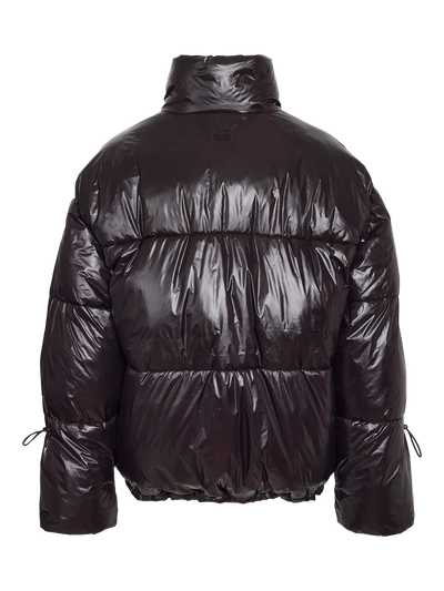 Noisy May - Puffer Jacket - Aubergine Black - Allie Shiny