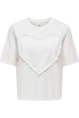 Only - T-shirt - Cloud Dancer - Mai