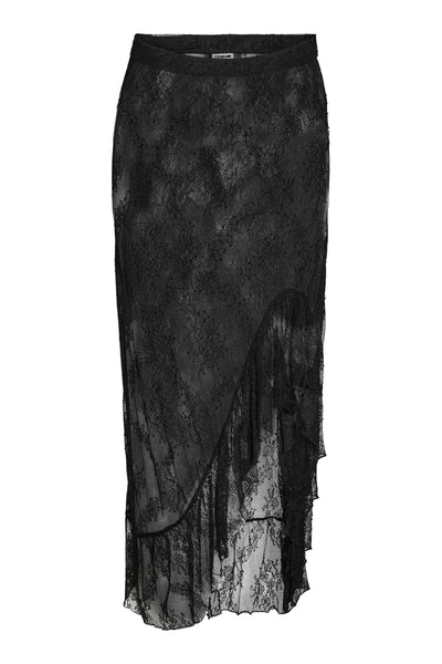 Noisy May – Lace Maxi Skirt- Sort - Lucia