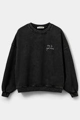 Sofie Schnoor Women - Sweatshirt - Washed Black - Parossw