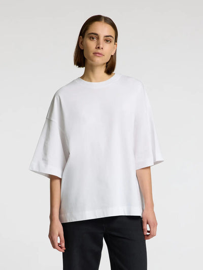 Selected Femme - T-shirt - Oversized Hvid - Colwoman