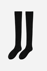 Andcopenhagen - Overknee uld strømper - Sort - Kira