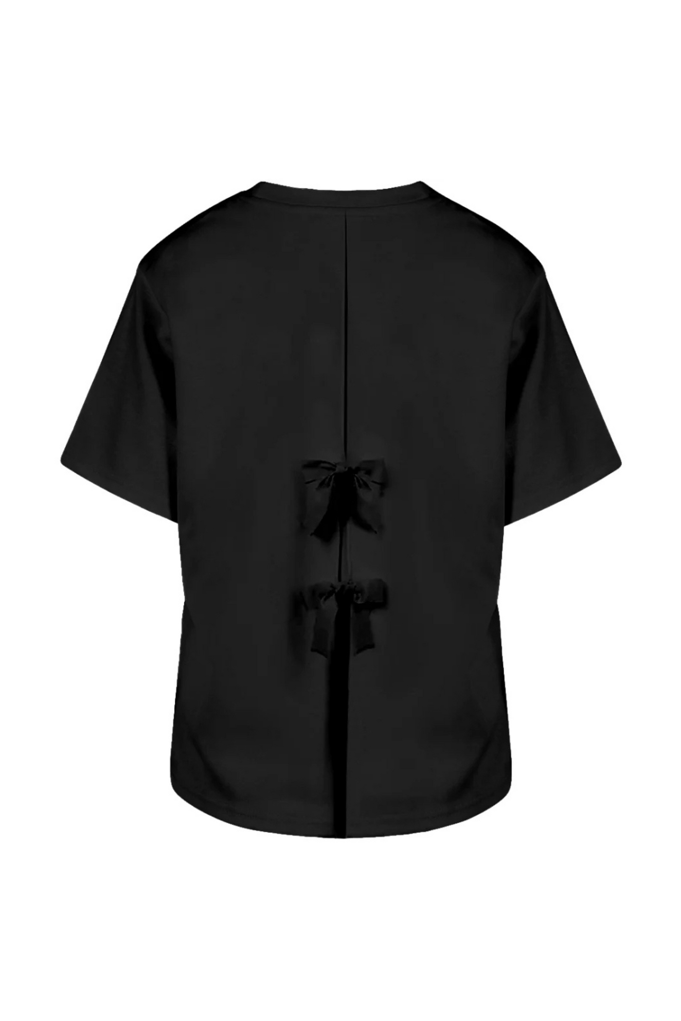 Coster - Blouse with bows - Sort - Bea