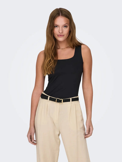 Ea Two Way Strap Top - White