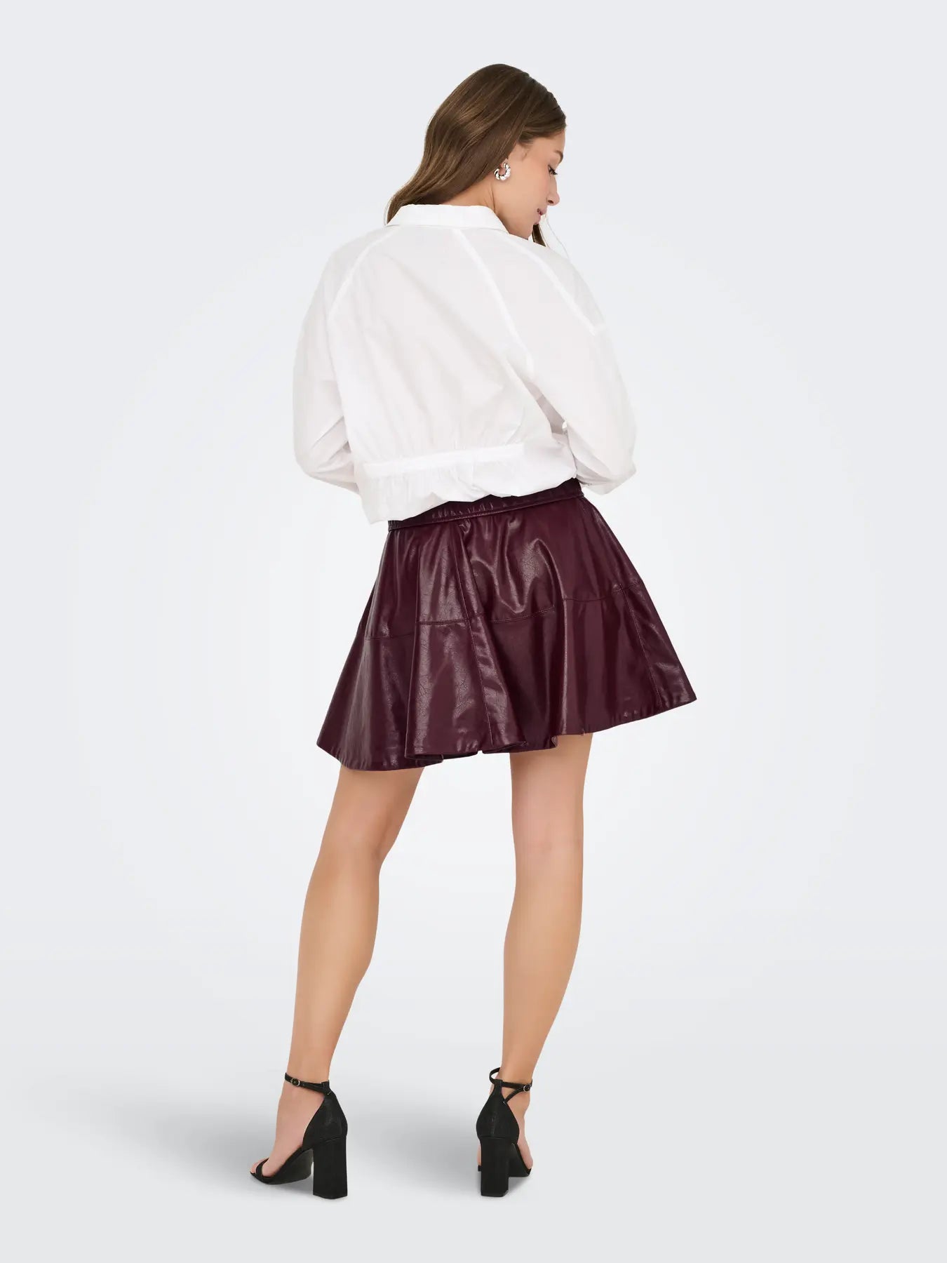 Only - Skater Skirt - Bordeaux - Jacky