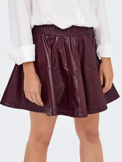 Only - Skater Skirt - Bordeaux - Jacky