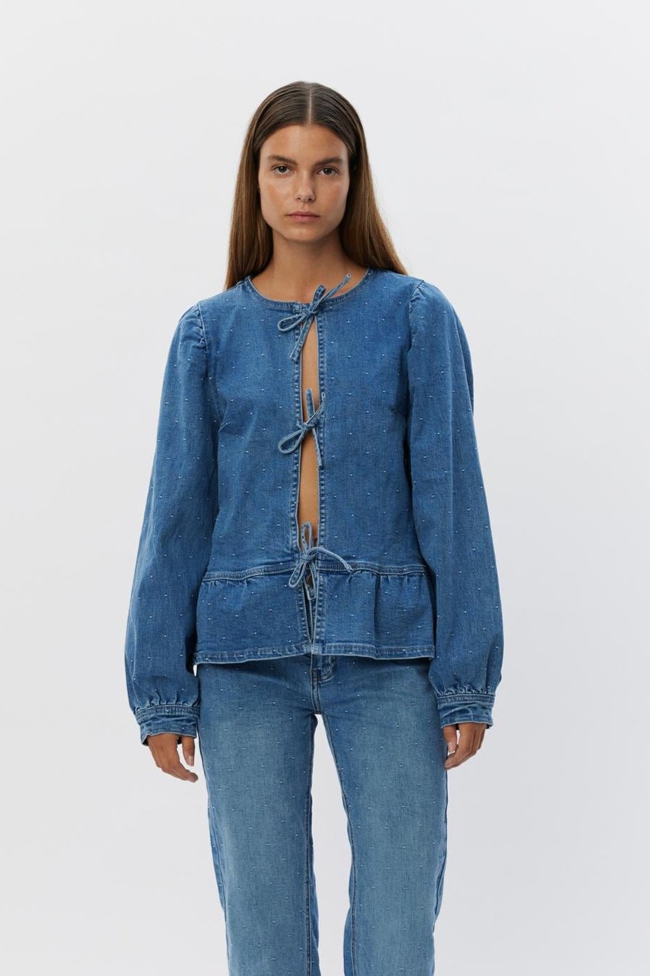 Sofie Schnoor - Denim skjorte - Blue denim - Haliasw