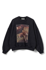 Sofie Schnoor - Sweatshirt - Washed black - Parossw