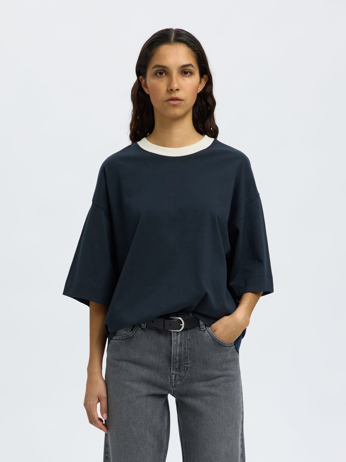 Selected Femme - T-shirt - Dark Sapphire - Colwoman