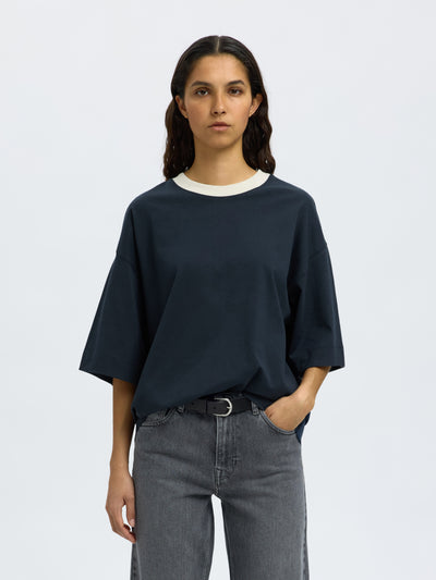 Selected Femme - T-shirt - Dark Sapphire - Colwoman