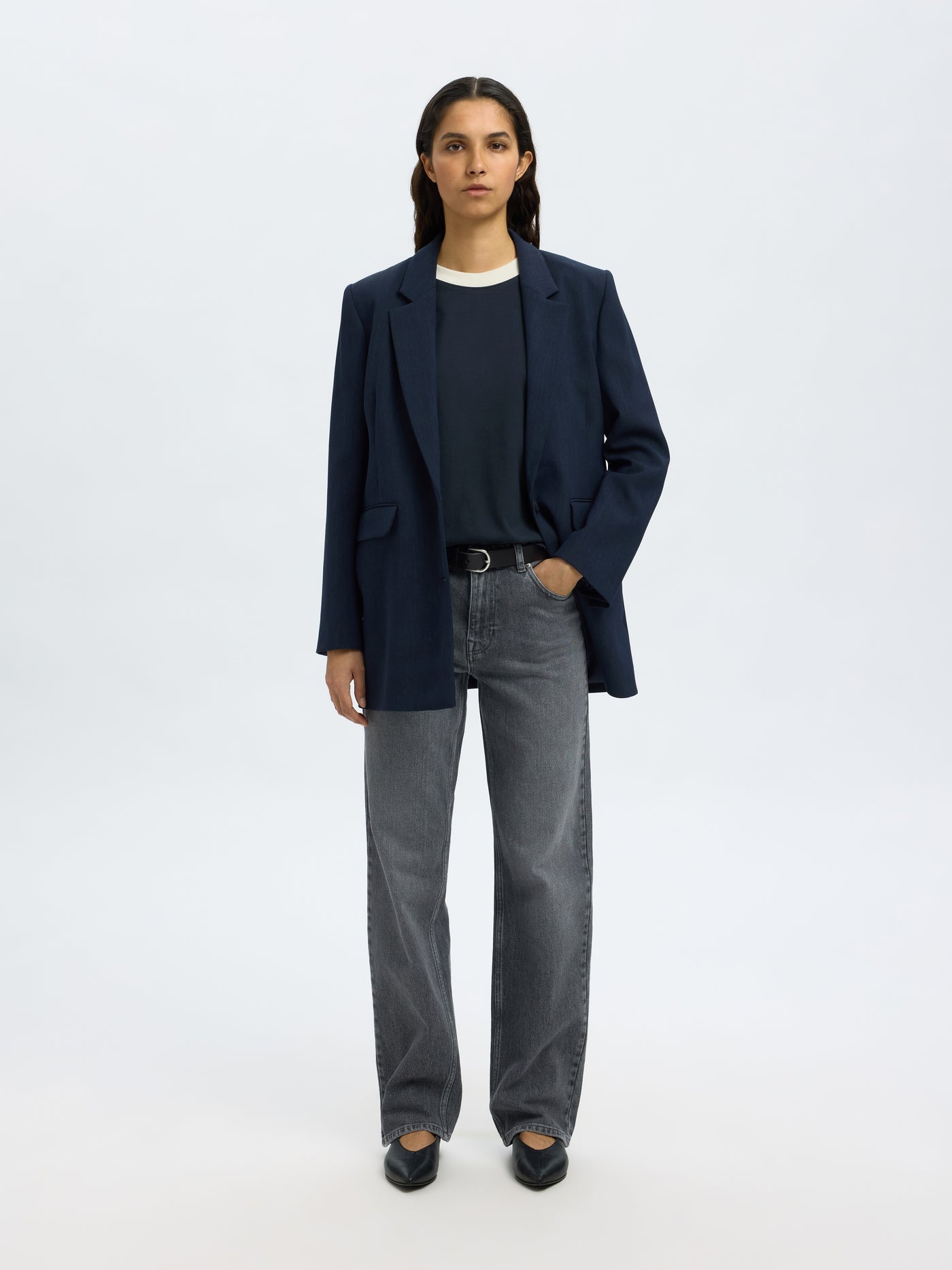 Selected Femme - T-shirt - Dark Sapphire - Colwoman