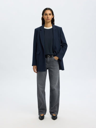 Selected Femme - T-shirt - Dark Sapphire - Colwoman