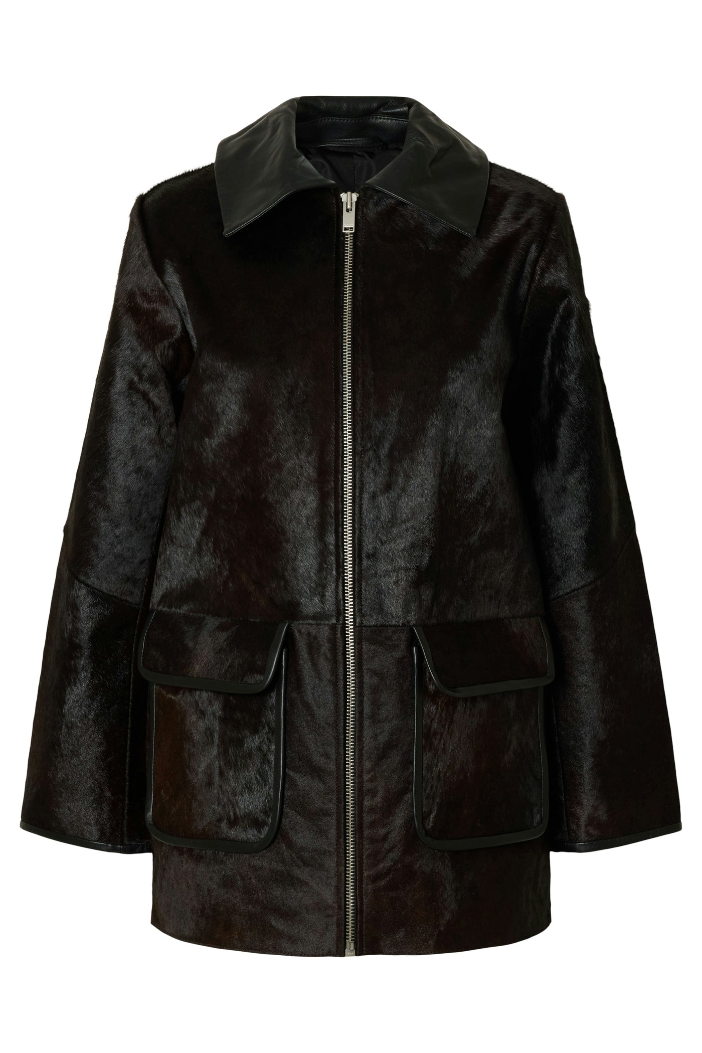 Selected Femme - Leather jacket - Delicioso Black - Karla
