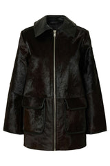 Selected Femme - Leather jacket - Delicioso Black - Karla