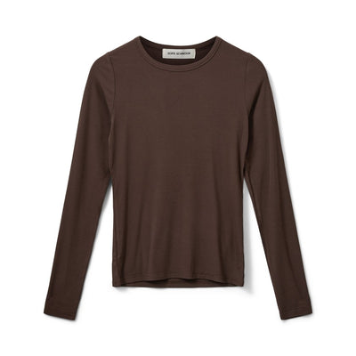 Sofie Schnoor - Langærmet viskose bluse - Brown - Petricia