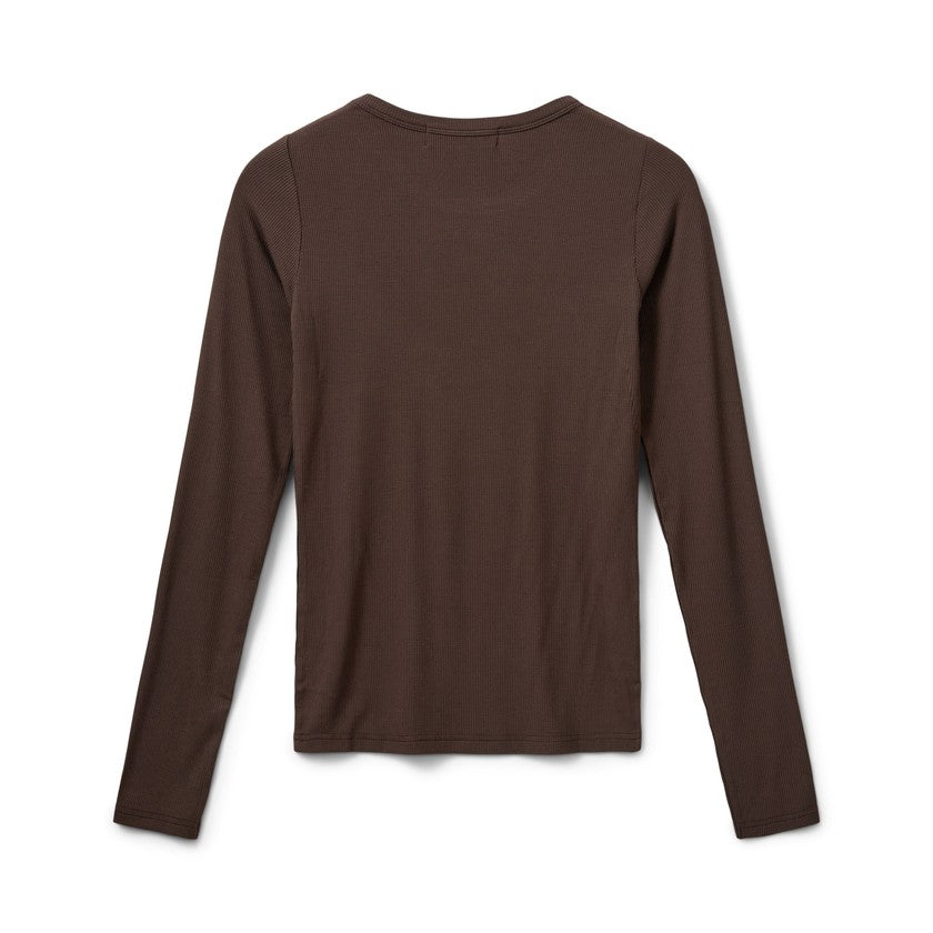 Sofie Schnoor - Langærmet viskose bluse - Brown - Petricia