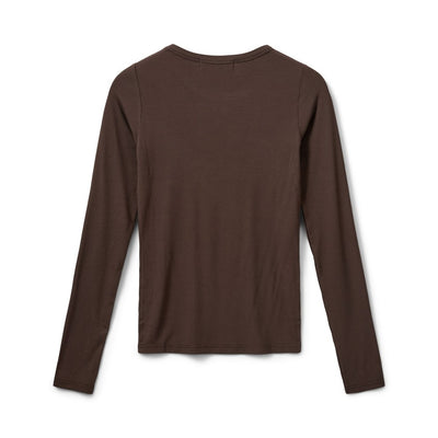 Sofie Schnoor - Langærmet viskose bluse - Brown - Petricia
