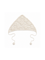 Sassy Copenhagen - Hæklet bandana - Creme - Ibbi