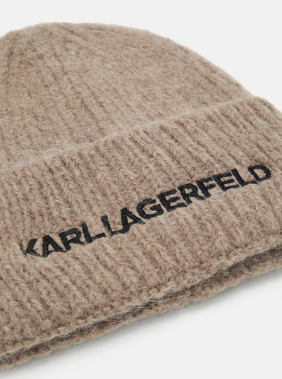 Karl Lagerfeld - Beanie - Sand - ESSENTIAL BEANIE