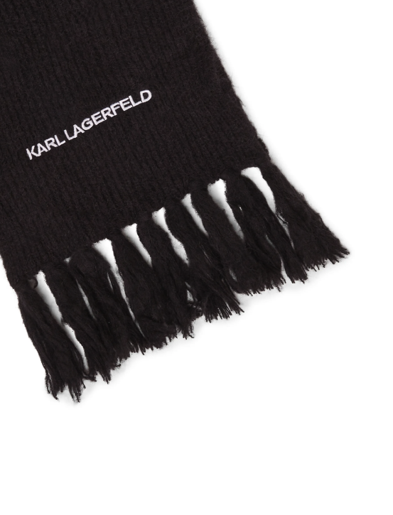 Karl lagerfeld - Neck scarf - Black - ESSENTIAL KNIT SCARF