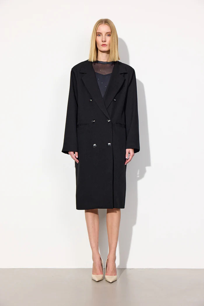 Hunkøn - Trenchcoat - Black - Sia