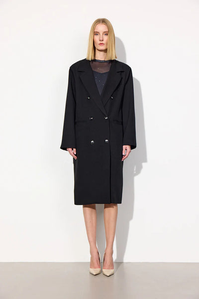 Hunkøn - Trenchcoat - Black - Sia