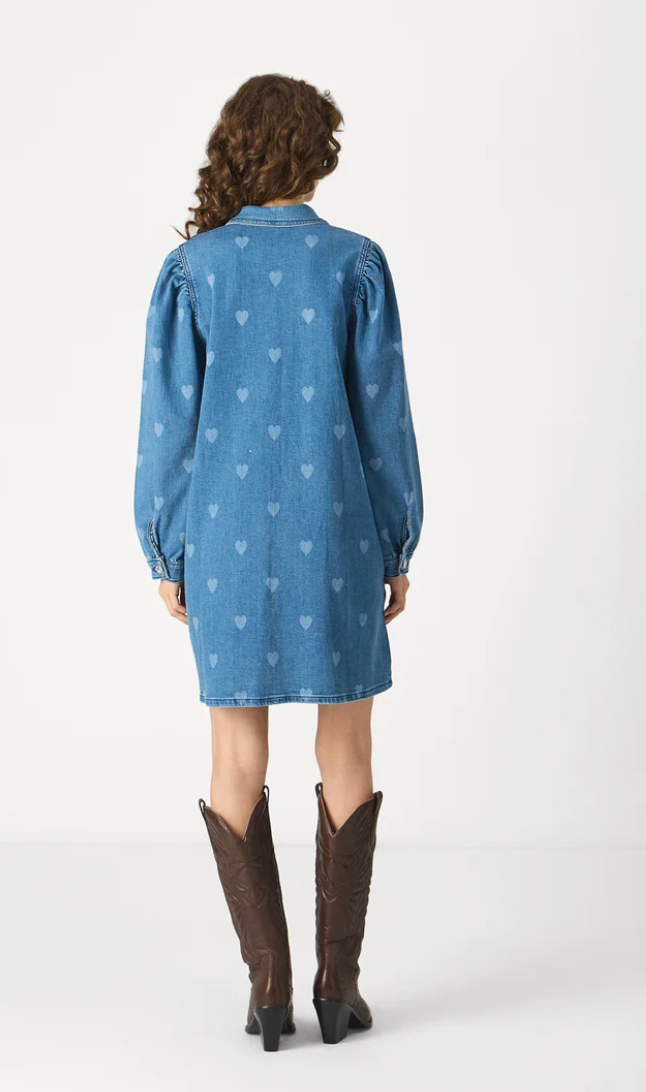 Denim dress - Hearts - Alma - Only