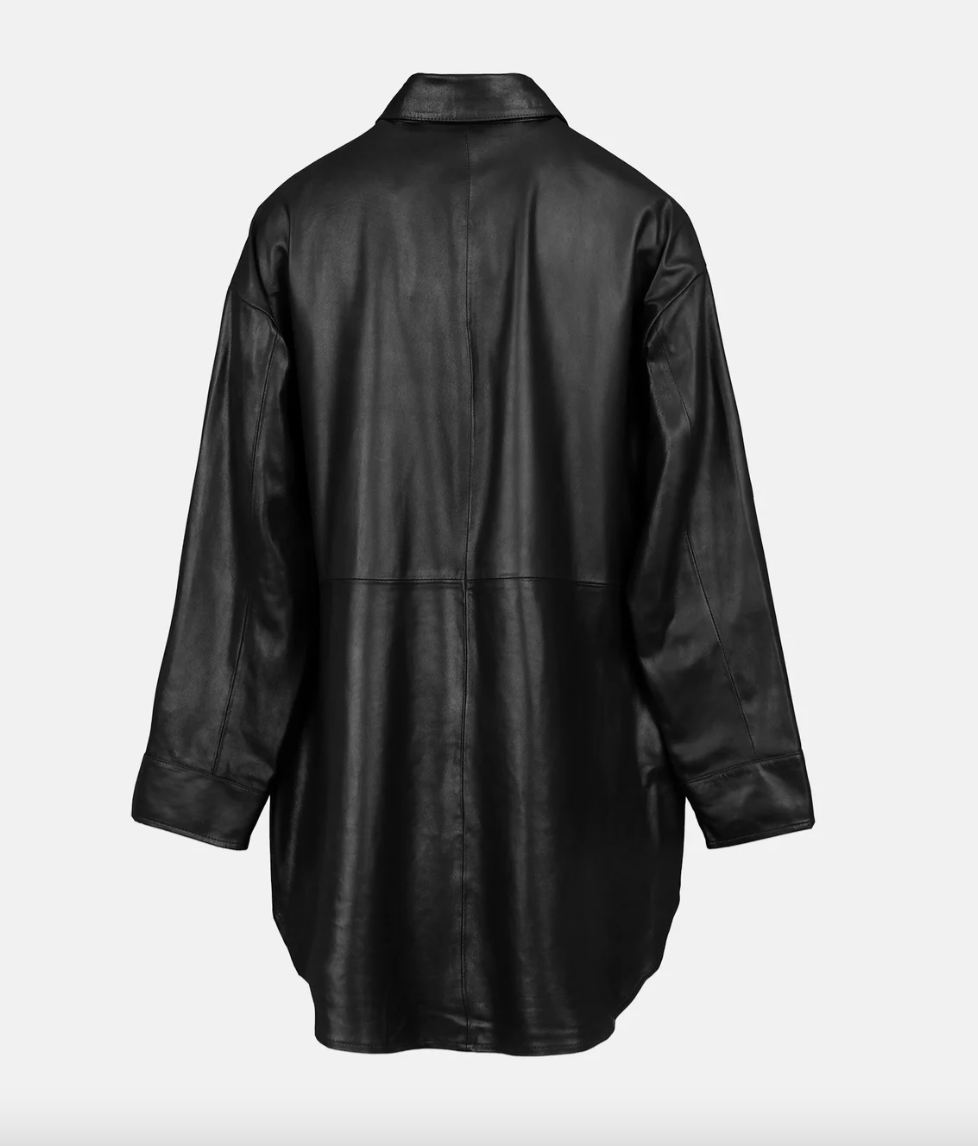 Re:Designed - Leather Shirt - Black - Harlow