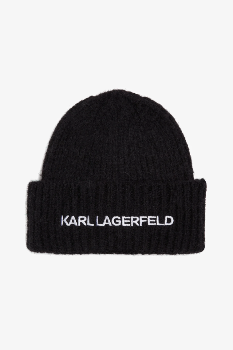 Karl Lagerfeld - Beanie - Black - ESSENTIAL BEANIE