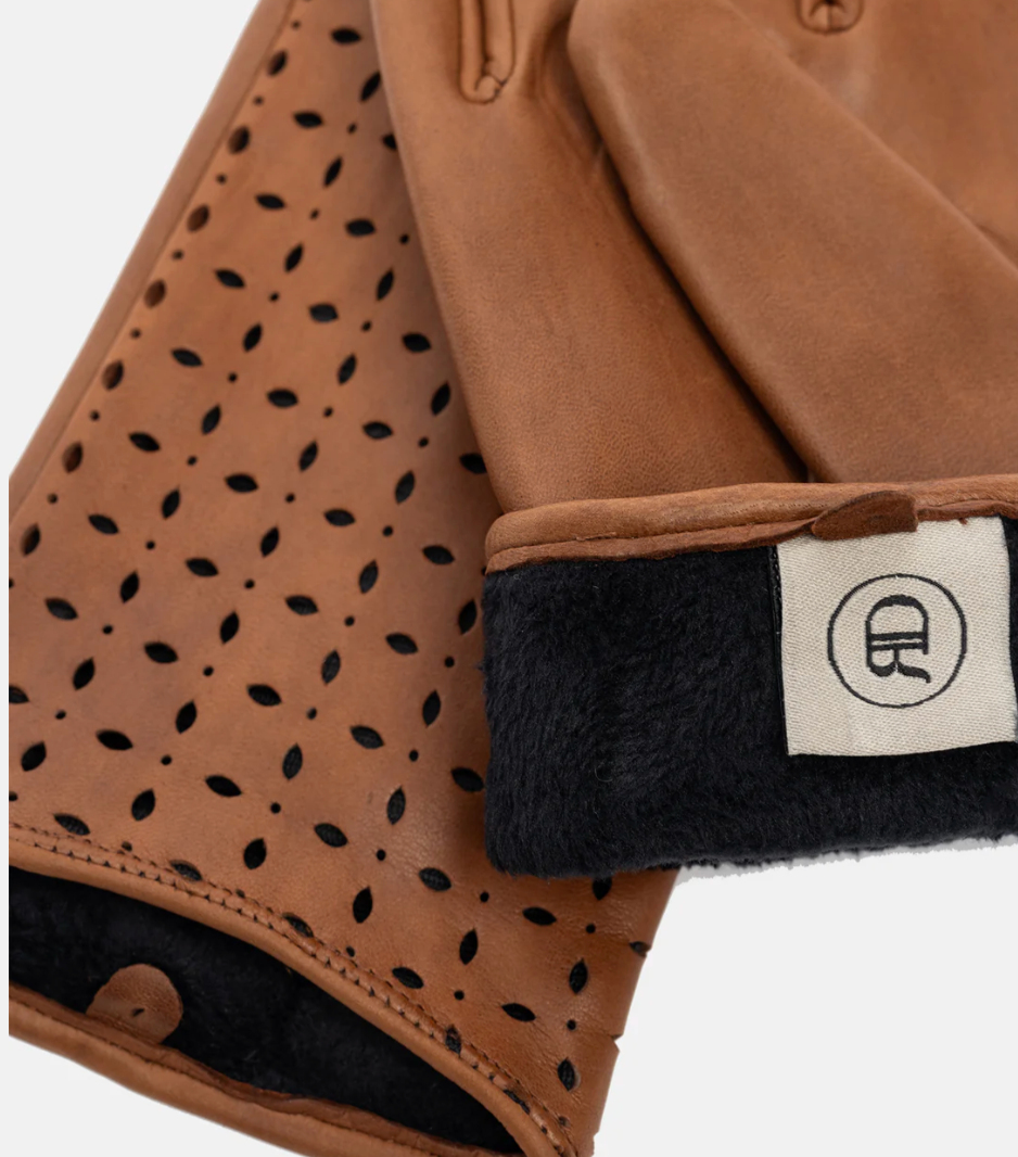 Re:Designed - Leather gloves/mitts - Cognac - Herdis