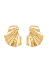 Enamel - Big Wave Earring - Gold