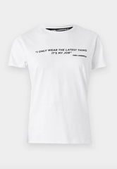 Karl Lagerfeld - Statement T-shirt - Hvid - Quote