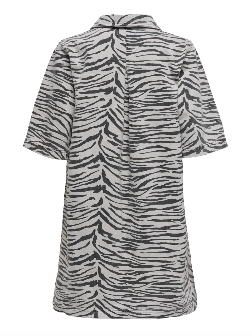 Only - Kjole - Denim zebra - Gry