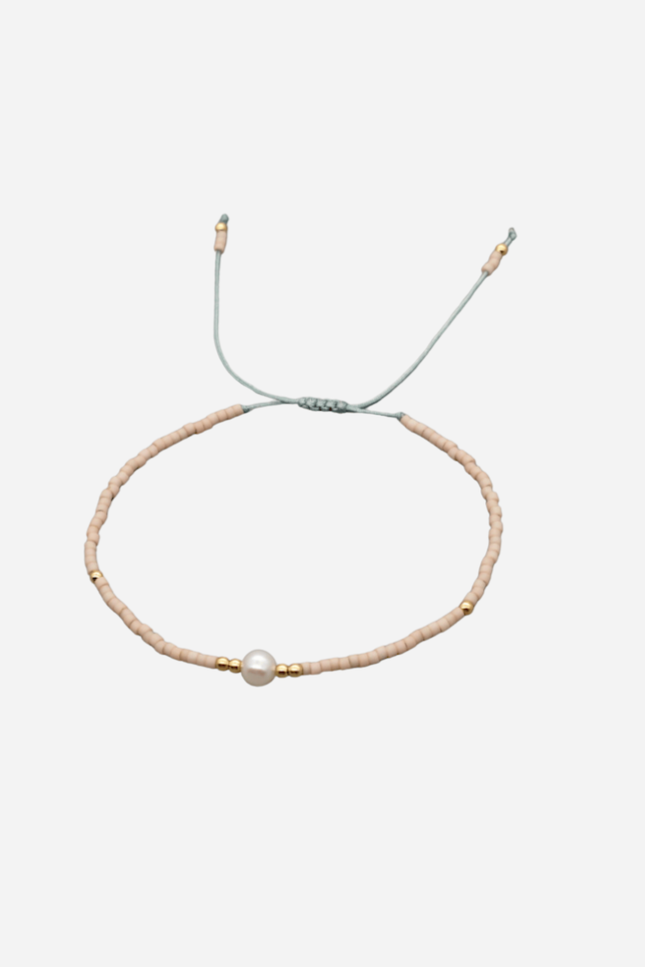 Pearl bracelet - Pink &amp; Light blue - Holly - Andcopenhagen